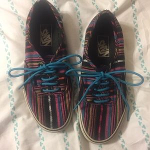 Serape Vans Ladies 8 or Mens 6.5